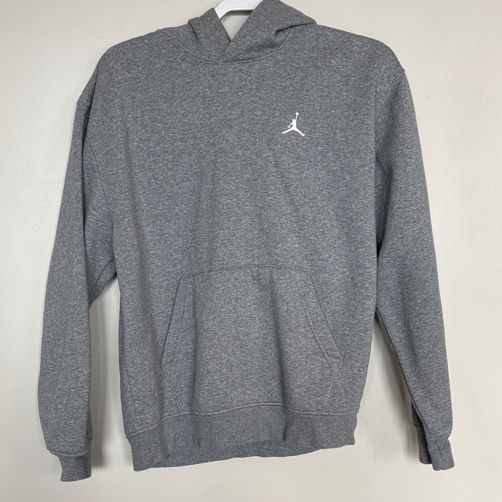 Nike Air Jordan Gray Pullover Hoodie Men’s Medium Jumpman Logo